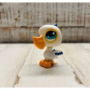 Vintage Littlest Pet Shop LPS Pelican Bird Retired EUC